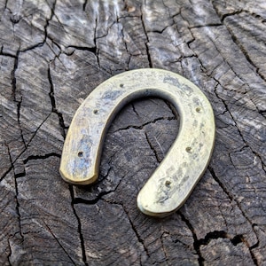 Large mini horseshoe, hand forged