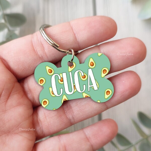 Chapa para mascota personalizada- AGUACATE