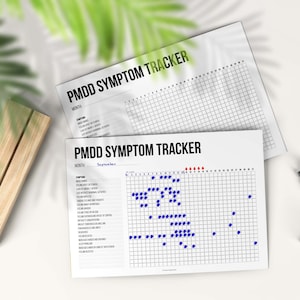 PMDD symptom tracker | Printable tracker | A4 A5 US Letter | Unlimited use | Binder insert | PDF download | Planner | Tracker