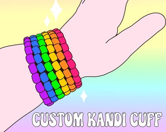 Custom Pride Kandi Cuff