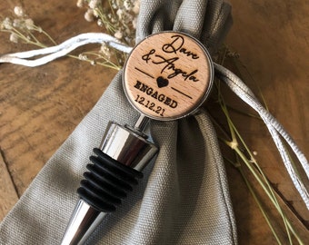 Personalised Bottle Stopper - engagement present, engagement gift, personalised engagement present, engagement, personalisation