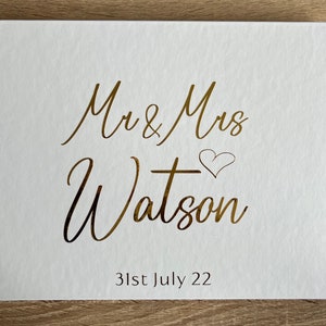 Wedding Guest Book, Foil Guest Book, Personalised, Modern Wedding Guest Book, Hardcover Wedding Album, Keepsake Book, Wedding