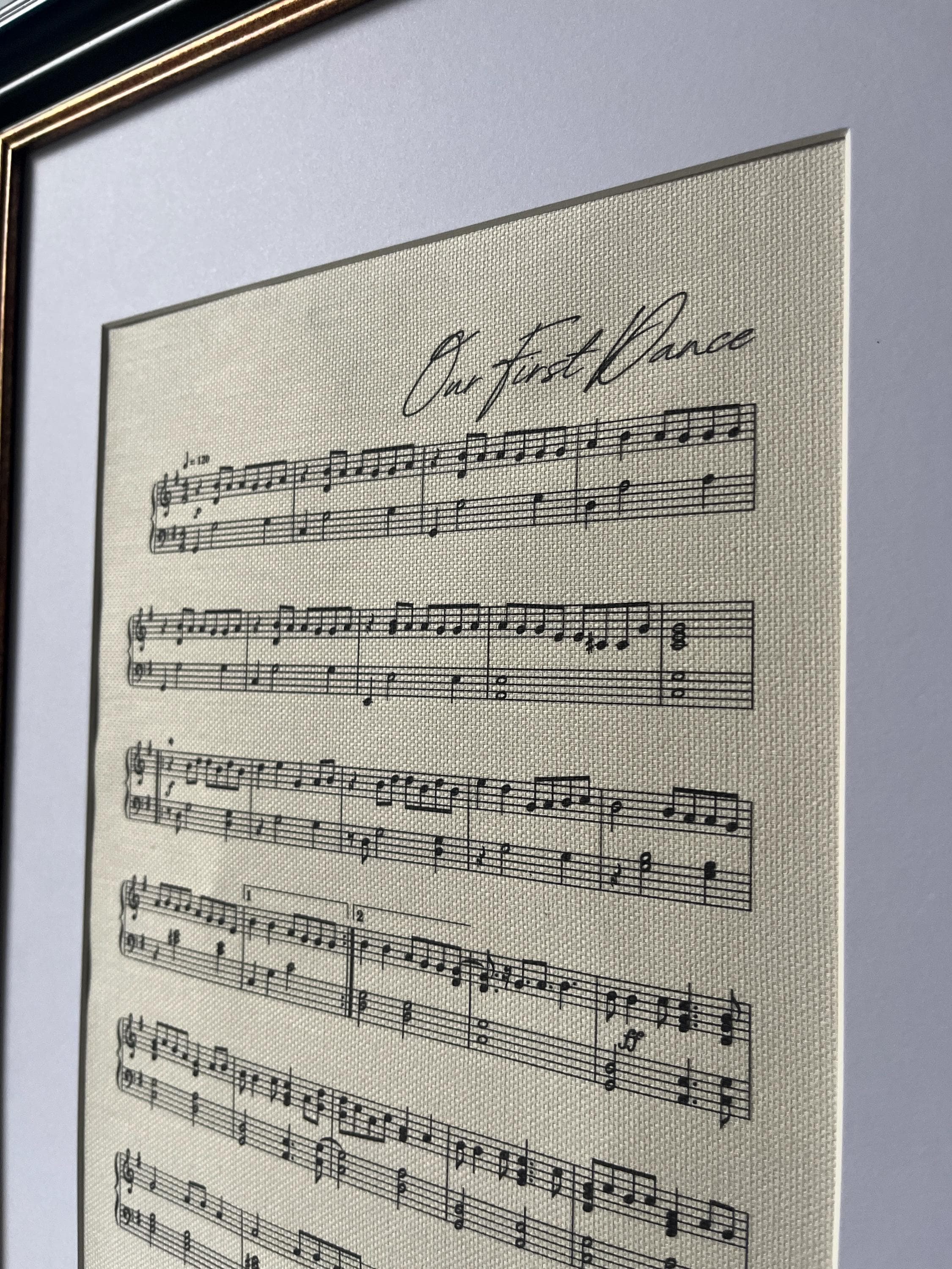 Personalised Sheet Music Print – Custom Song Wall Art (A4) - Etsy