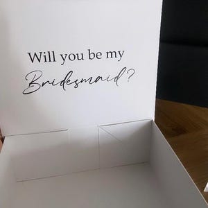Gepersonaliseerde bruidsmeisjesdoos - cadeau bruidsmeisje, voorstel bruidsmeisje
