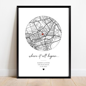 Personalisierte Paare Hochzeit Jahrestag Druck - Digitaldruck, Karte, Geschenk für ihre Frau Mann Freundin, Jahrestag Geschenk, Hochzeitsgeschenk