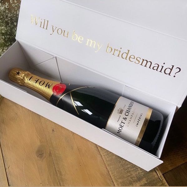 Bridesmaid Proposal Wine Box, Personalised Wine Box, Engagement Gift, Wedding Gift, Anniversary Gift