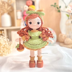 Crochet Pattern Amigurumi Chestnut Doll, Cute Doll For Girls, Doll Tutorial, PDF English Pattern