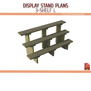 Collapsible Craft Fair Display Stand DIY Plans, Wooden Portable Display Stand Building Plans, Cupcake Stand - Download PDF