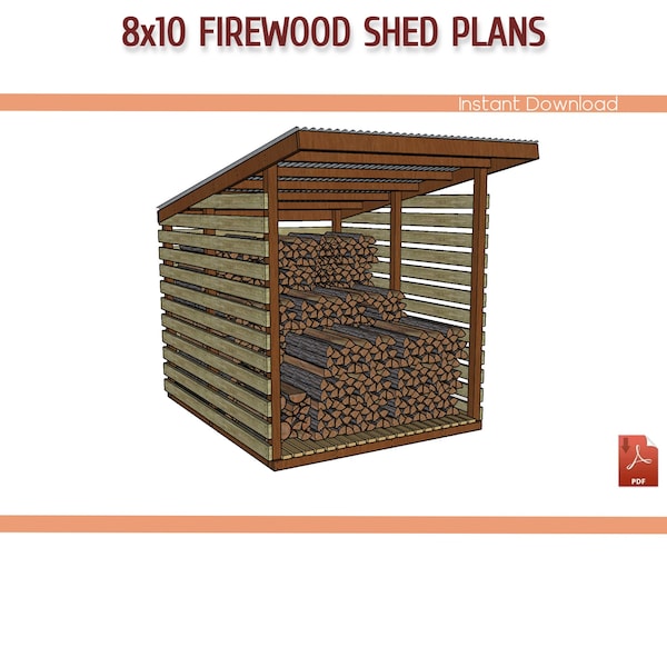 Firewood Rack Plans Etsy