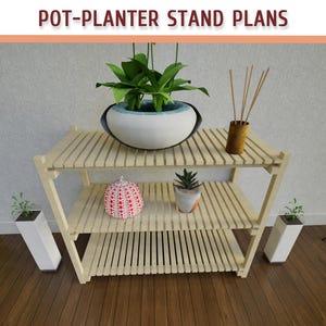 DIY-planer för planteringsställ: Träkrukastativ (ladda ner PDF)