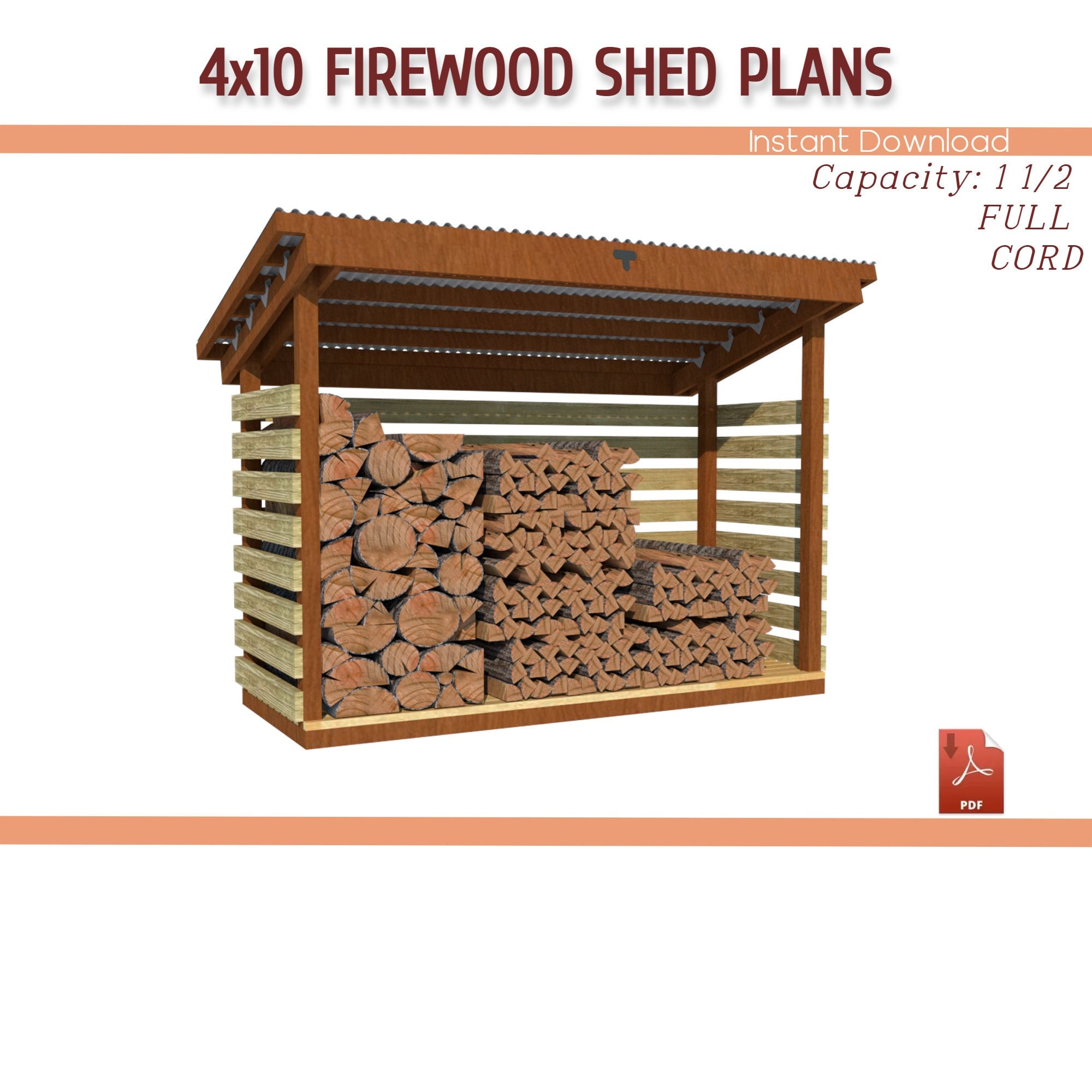 10 cord wood 2025 shed