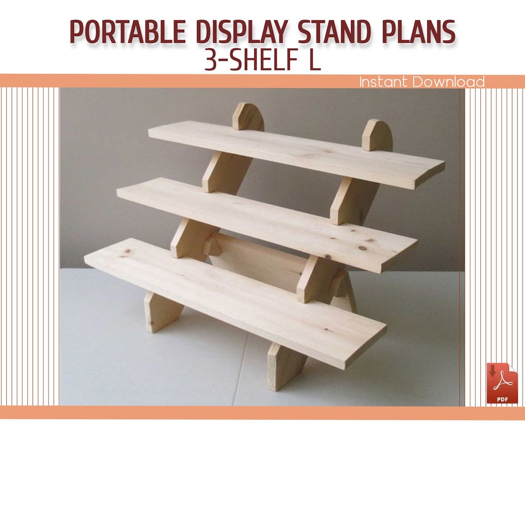 Portable Craft Fair Display Stand Plans, Wooden Cupcake Stand DIY Plans