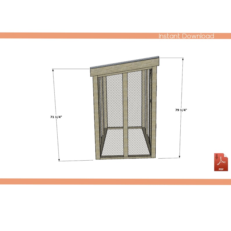 4x10 Chicken Run Building Plans – DIY Walk-in Coop (PDF Download) - Etsy