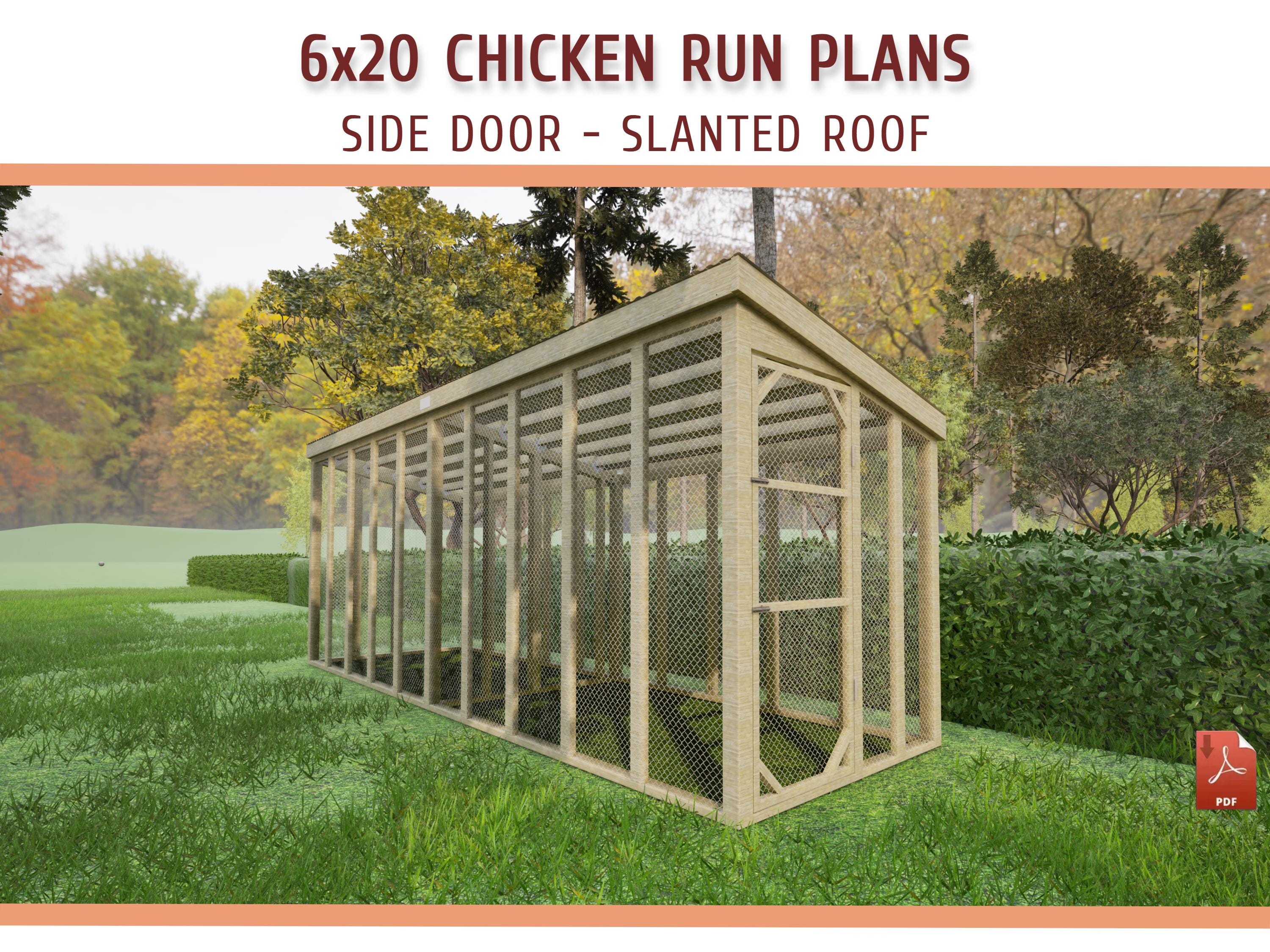 Coop Plans Slanted Roof