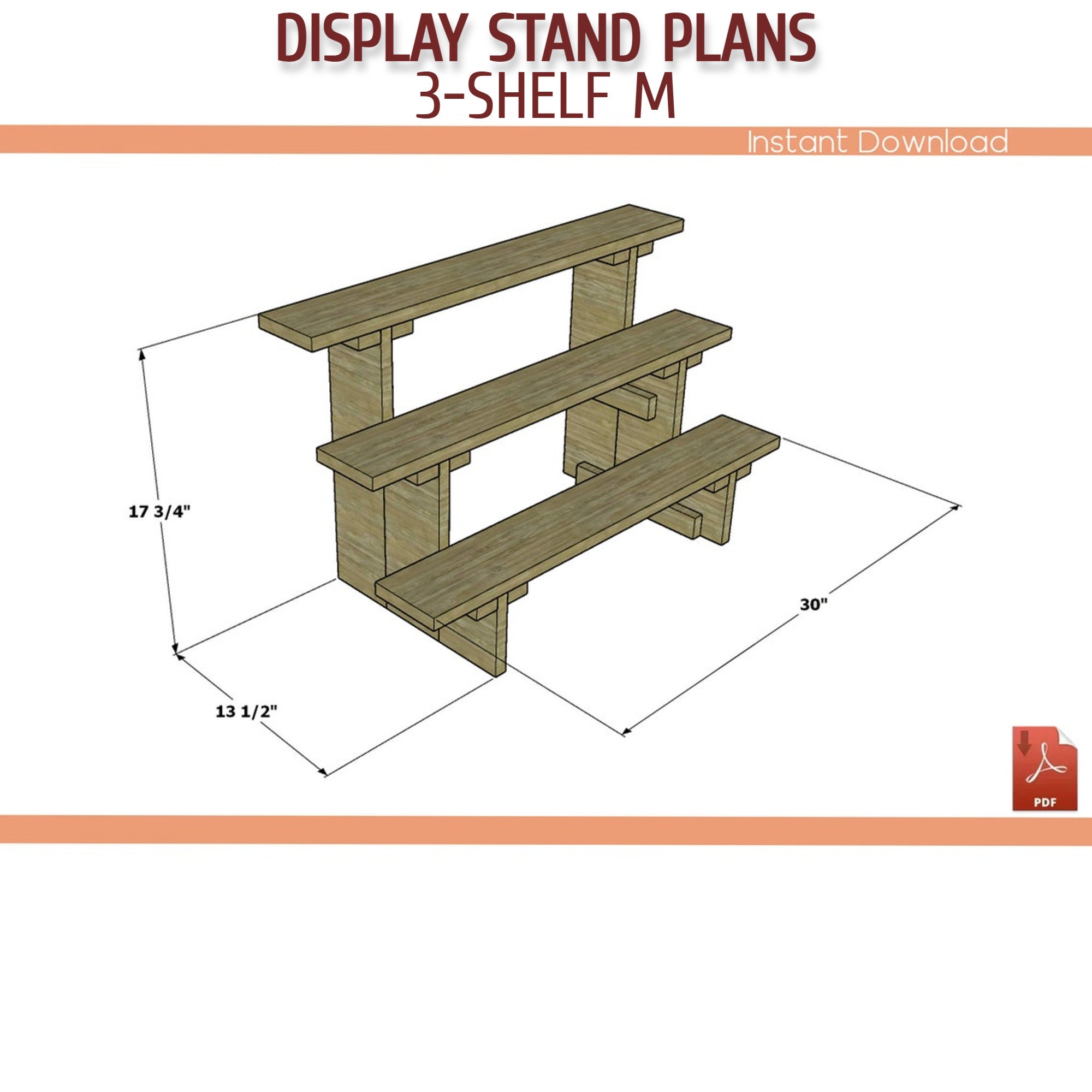 Collapsible Craft Fair Display Stand Plans Wooden Portable Etsy