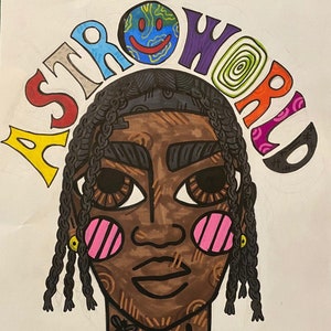 Drawing Travis Scott AstroWorld