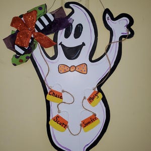 Ghost personalized door hanger