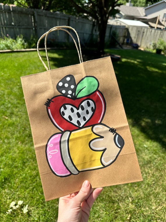 Birthday Gift Bag, Party Gift Bag, Personalized Gift Bag, Hand