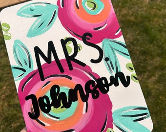 Painted Clipboard, Teacher Clipboard, Hand painted Clipboard, Teacher Gift, Para Gift, Nurse Gift, School Supplies, Office Supplies