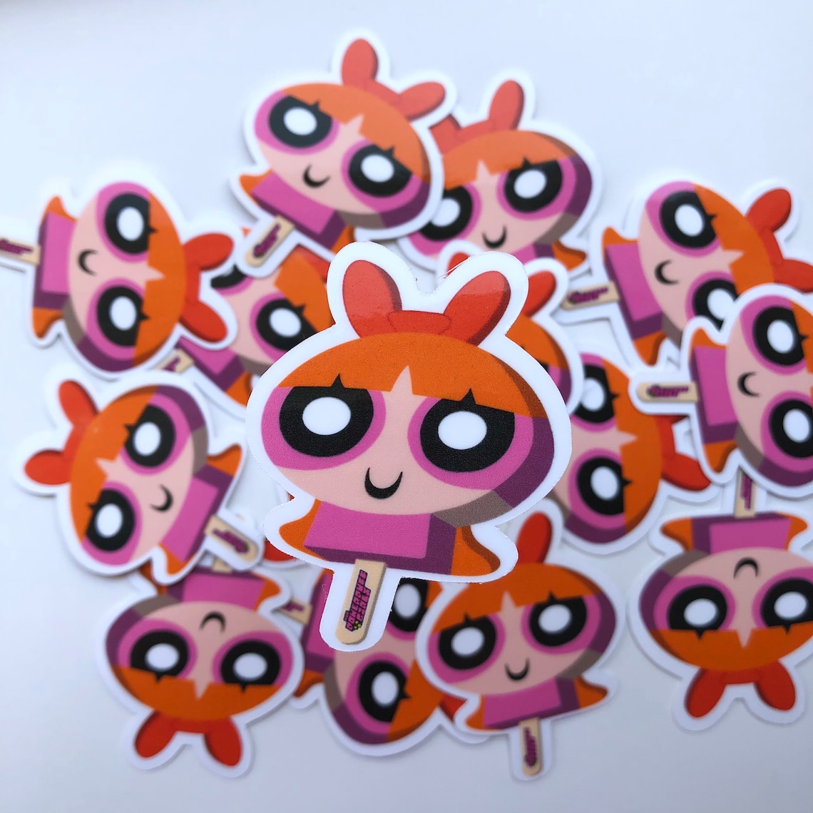 Powerpuff Girls Sticker, Blossom Sticker, Popsicle Sticker, Ice Cream