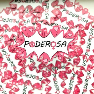 Poderosa Sticker, Mujer Latina Sticker, Empowered Women Sticker, Mujer Poderosa Sticker, Latina Sticker, Mujer Sticker, Feminista Sticker