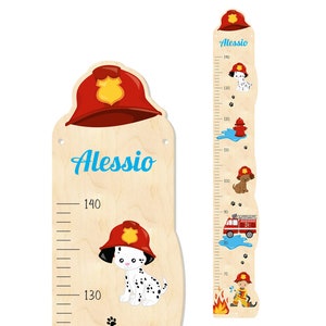 Vareta medidora infantil "Pata" em madeira, personalizada com seu nome, 15 x 100 cm, presente para bebê, decoração de quarto infantil, chá de bebê, Paw Patrol