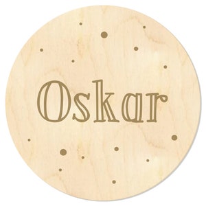 Babynaambord stippen, gepersonaliseerd deurbord, lief ontwerp voor kinderkamer, moderne wanddecoratie, perfect cadeau voor doop en verjaardag