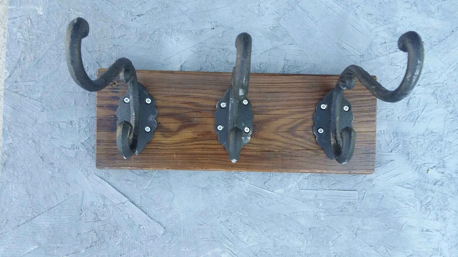BBQ Grill Tool Hooks on reclaimed wood with 3 grill tools Etsy