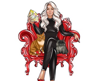 Tarot Portrait Logo,Personal Tarot Logo,Tarot reading Logo,Astrologer Logo,Spiritual Coach Logo,Tarot Card Art Logo,Cartoon Logo,Custom Logo