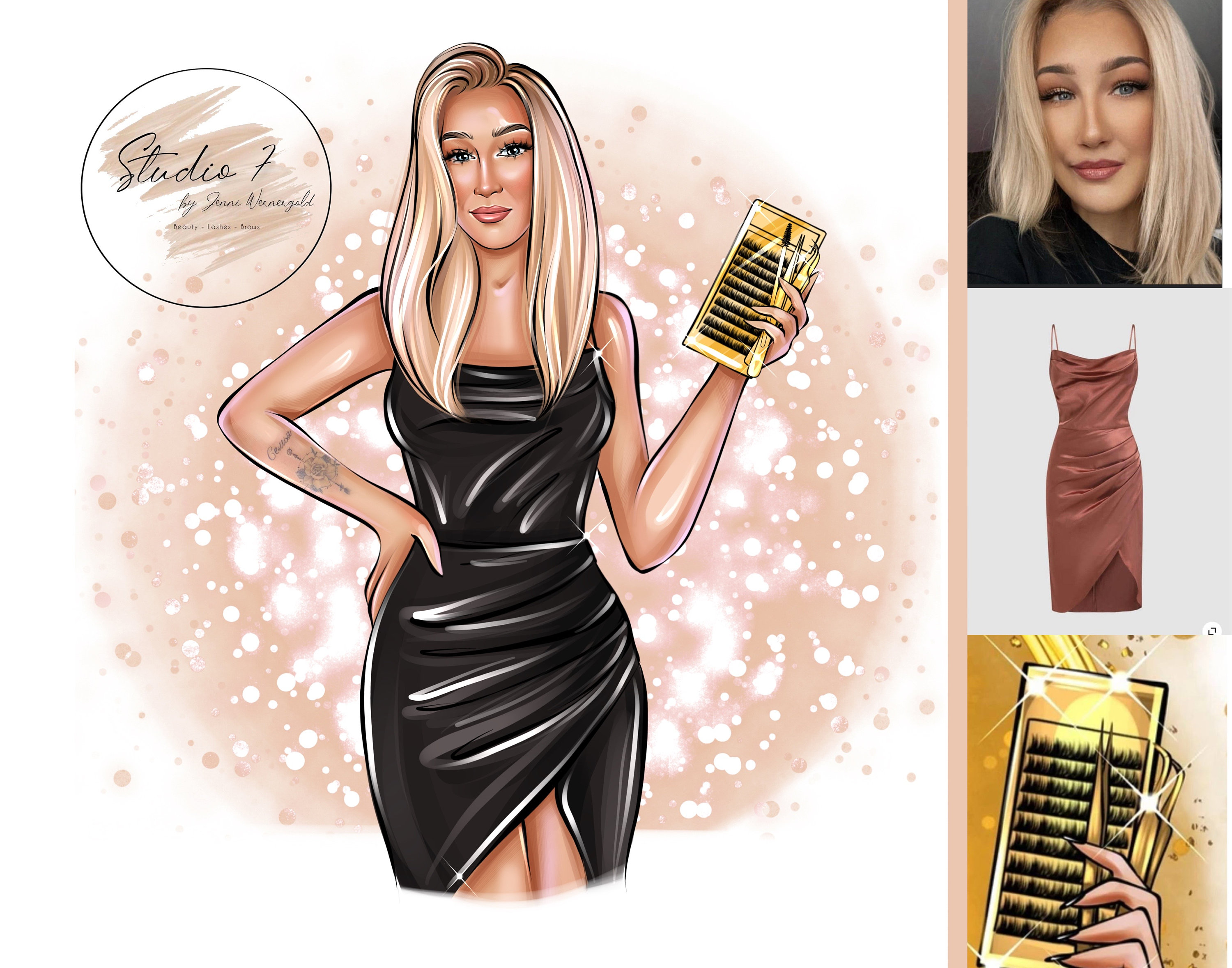 lashes little black dress Kiss Lash Couture Holiday False Lashes main image 1