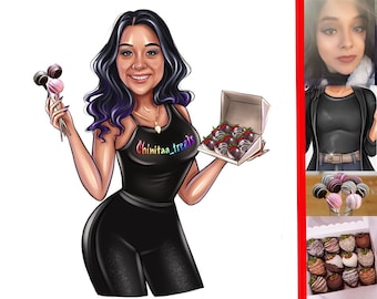 Diseño de logotipo de panadería, logotipo de chef, logotipo de panadero de restaurante, logotipo de galleta linda, logotipo de golosinas de postre, logotipo digital personalizado, dulces de azúcar, logotipo de dibujos animados