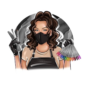 Nail artist logo,Nail Designer Cartoon logo,Nail tech logo design,Custom portrait for business,Nail salon logo,Cartoon logo,Avatar logo