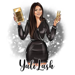 Lash Artist Logo,Lash Designer Logo,Lash Maker Logo,Beauty Saloon Logo,Cartoon Logo,Avatar Logo,Digital Portrait,Caricature Logo,Custom Logo
