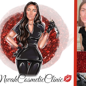 Logotipo de artista de PMU, técnico de Microblading, logotipo de maquillaje permanente, logotipo de tatuaje cosmético, logotipo de artista de maquillaje, logotipo de dibujos animados, logotipo de Avatar, logotipo digital