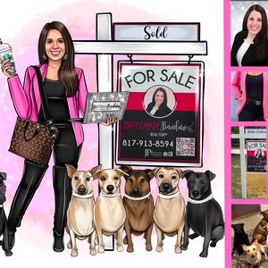 Vastgoedlogo,Realtor-logo,Cartoon-logo,Handtekenlogo,Portretlogo,Karikatuurlogo,Bedrijfslogo,Avatar-logo,Aangepast Cartoon-logo