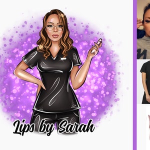 Lips Logo,Lip Filler Logo,Lip Injection Master Logo,Tattoo Logo,Salon Face Care Logo,PMU Cartoon Logo,Brow Artist Logo,Custom Cartoon Logo