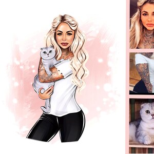 Logo d'éleveur d'animaux de compagnie, logo de toiletteur d'animaux de compagnie, logo promeneur de chien, logo de bande dessinée, logo dessin à la main, logo portrait, logo caricature, logo d'entreprise personnalisé, logo avatar