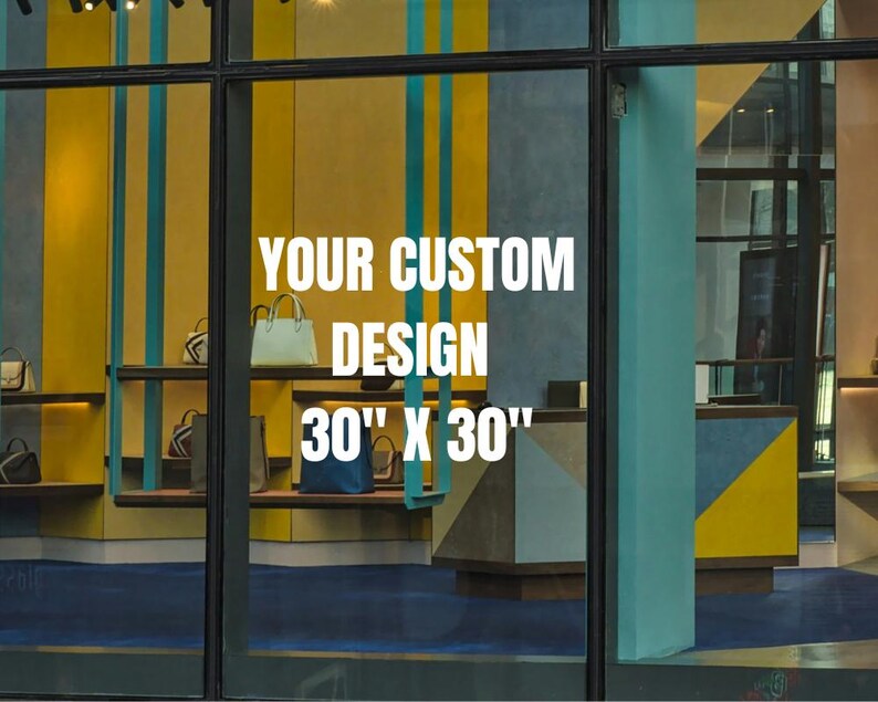 Logo Decal, Company Logo Decal, Customizable Window Decal, Your Company ...