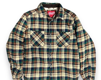 Coleman Vintage Fleece Lined Flannel Shacket Size S