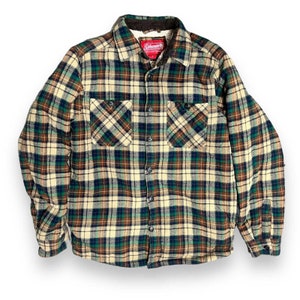 Coleman Vintage Fleece Lined Flannel Shacket Size S afbeelding 1