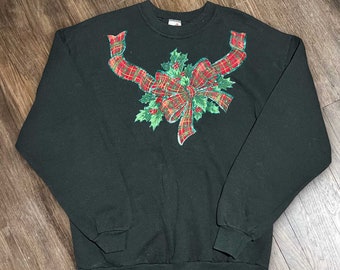 Jerzees 90s Christmas Sweatshirt Size L