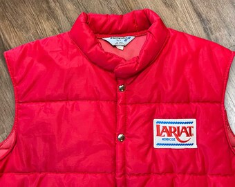 Swingster Lariat Herbicide 90s Puffy Work Vest Size L