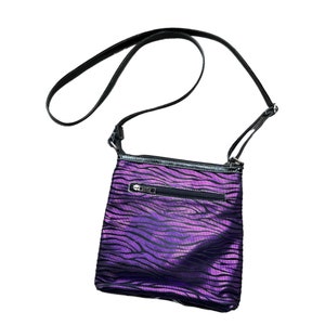 Y2K Crossbody Bag Purple and Black image 2