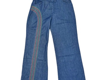 Vintage 80s Denim Youth Pants by Growning Girl Size 14