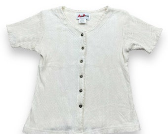 Boho Cotton Top Short Sleeve Size S