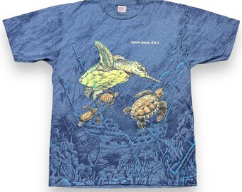 Cayman Islands Turtle T-Shirt Size Large
