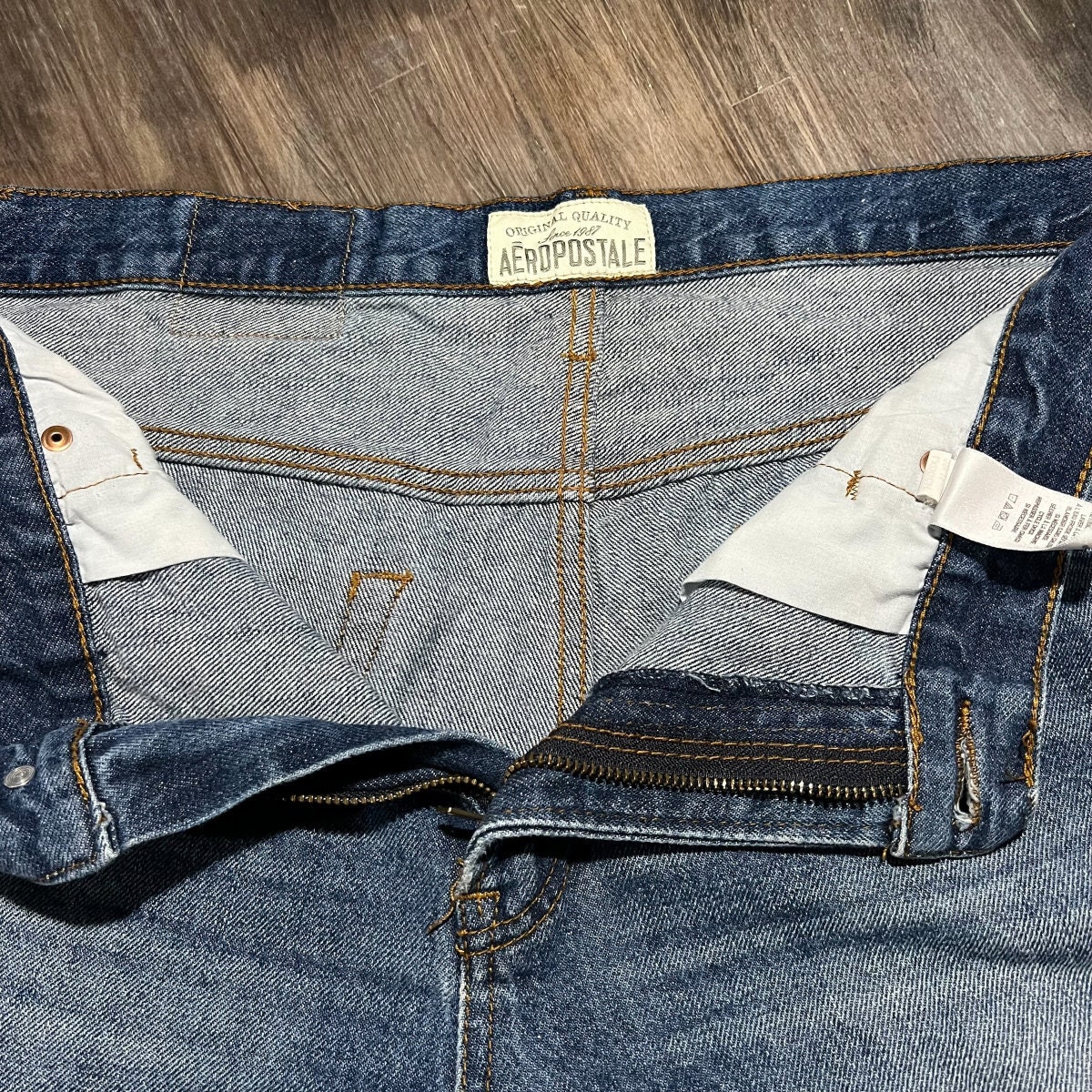 Aeropostale Essex Straight Leg Denim Jeans Size 36x34 