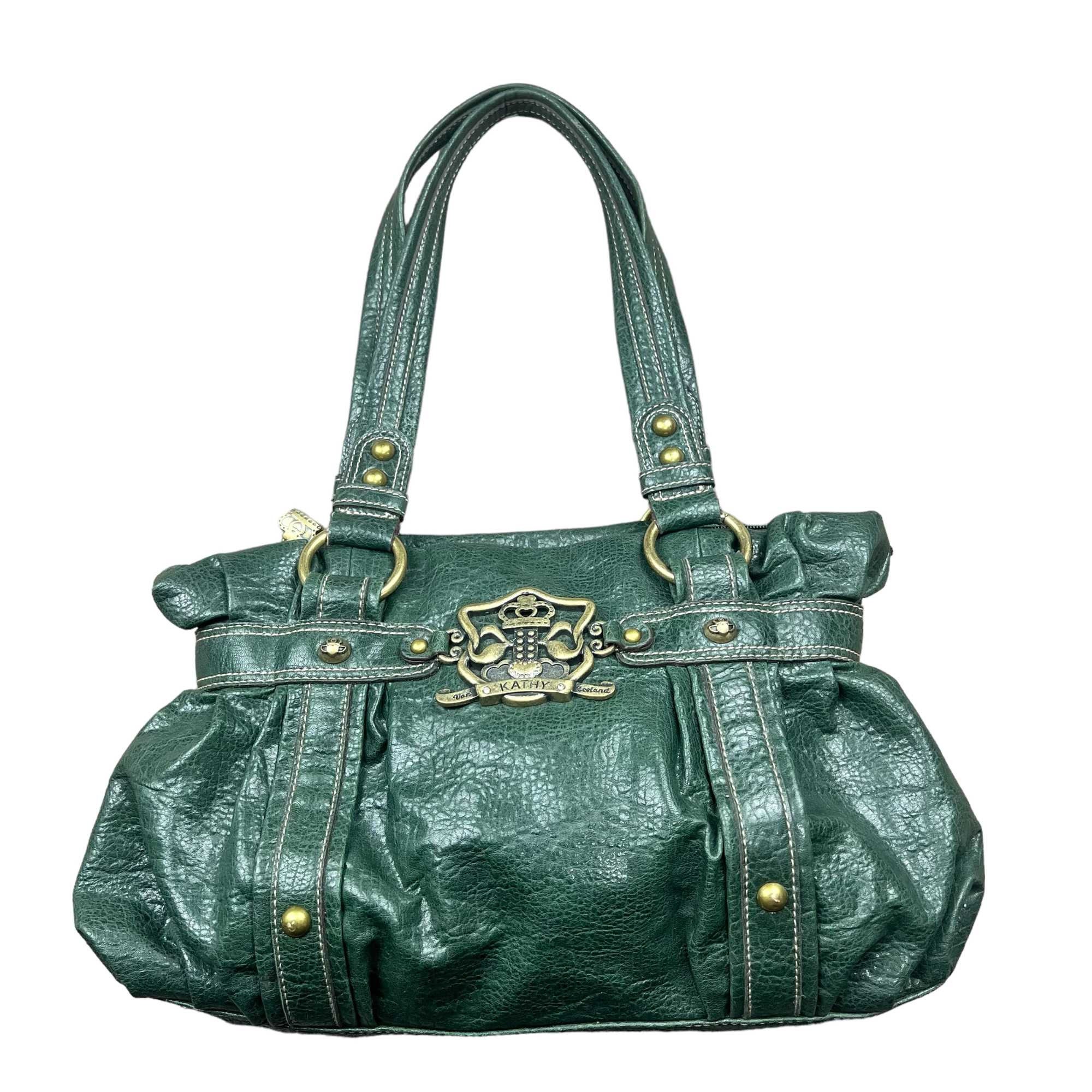 Kathy Van Zeeland Handbag Green Etsy