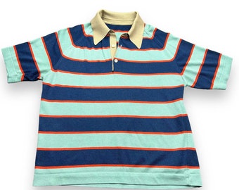 Vintage Striped Polo Shirt