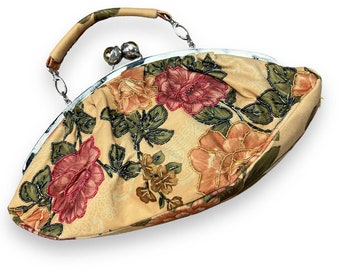 Embroidered Floral Handbag